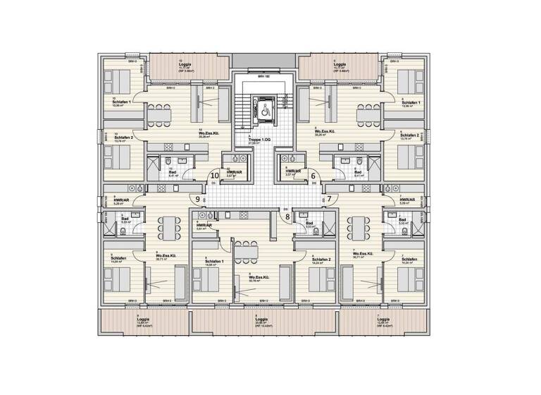 Wohnung zum Kauf - Erstbezug 329.300 € 3 Zimmer 78,4 m² frei ab 01.02.2028 Saarlouis 66740