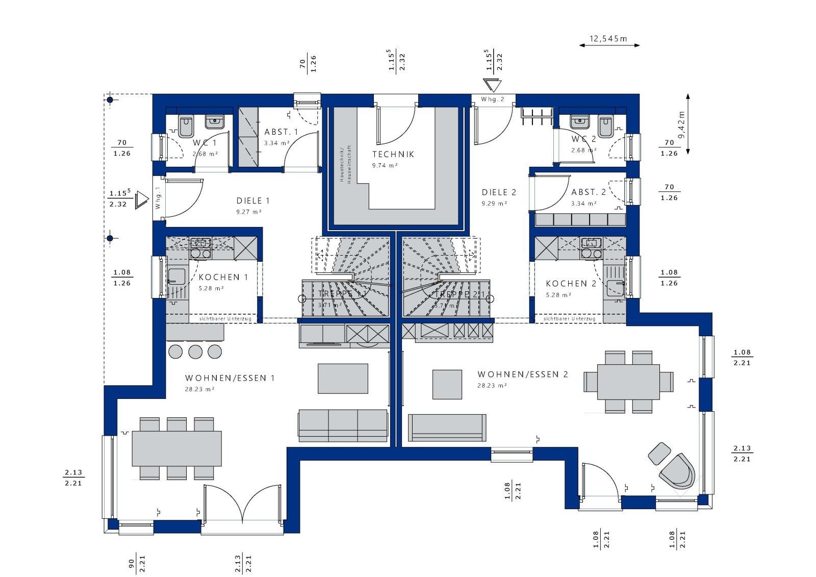 Mehrfamilienhaus zum Kauf 623.040 € 7 Zimmer 213 m²<br/>Wohnfläche 952 m²<br/>Grundstück Wehingen 78564