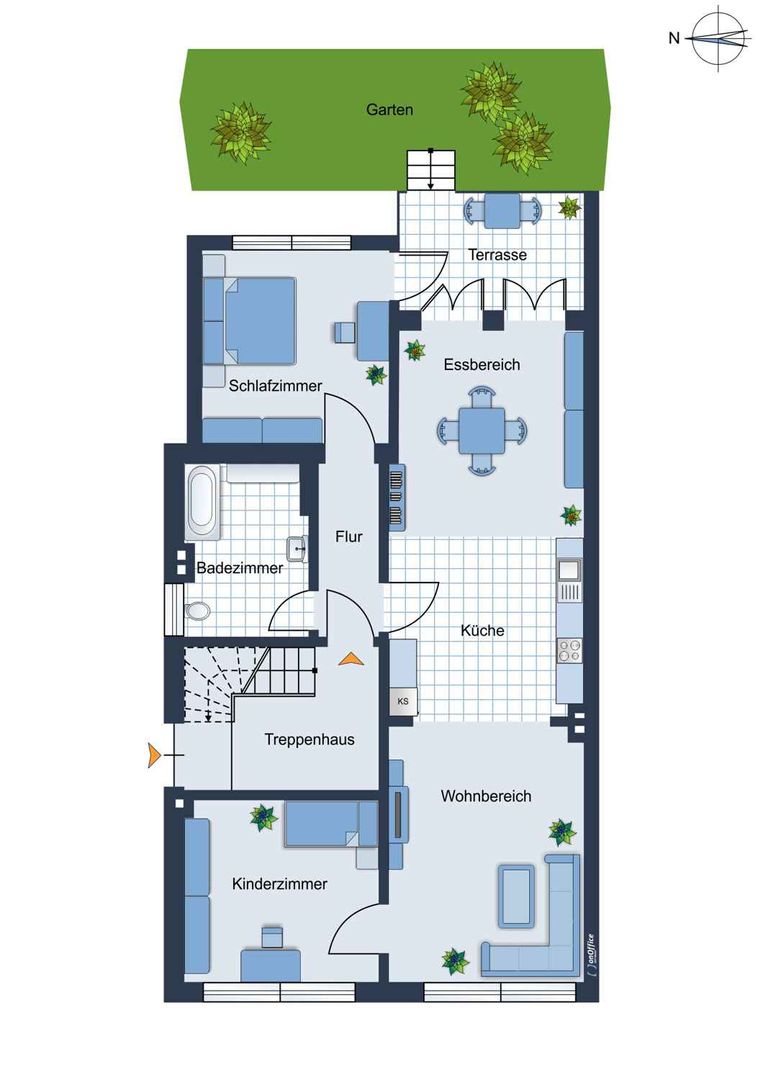 Wohnung zur Miete 700 € 4 Zimmer 77 m²<br/>Wohnfläche ab sofort<br/>Verfügbarkeit Roonstraße 15 Statistischer Bezirk 14 Hamm 59065