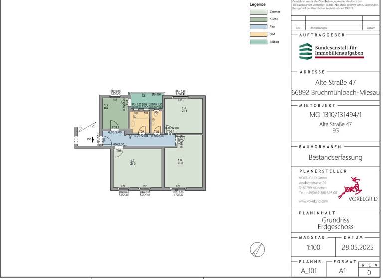 Wohnung zur Miete 648 € 3 Zimmer 81,1 m² EG frei ab 01.05.2026 Alte Straße 47 Bruchmühlbach Bruchmühlbach-Miesau 66892