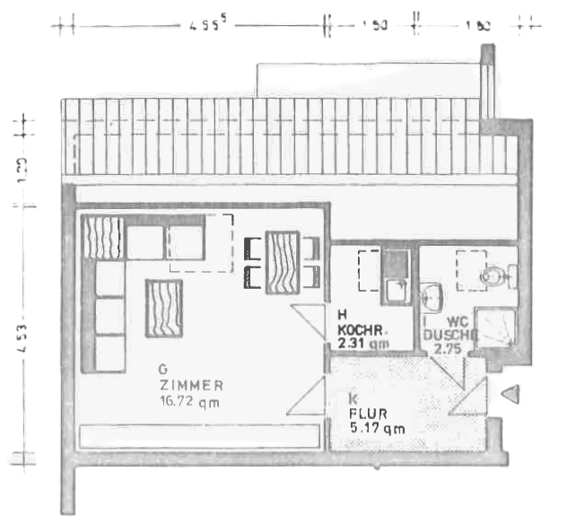 Wohnung zum Kauf 125.000 € 1 Zimmer 27 m²<br/>Wohnfläche 5.<br/>Geschoss Schwetzinger Straße 58 Schwetzingerstadt - West Mannheim 68165