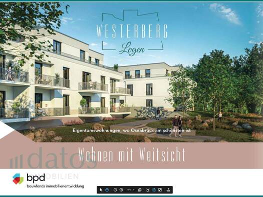 Wohnung zur Miete 2.050 € 4 Zimmer 108,8 m² 1. Geschoss Westerberg Osnabrück / Westerberg 49076