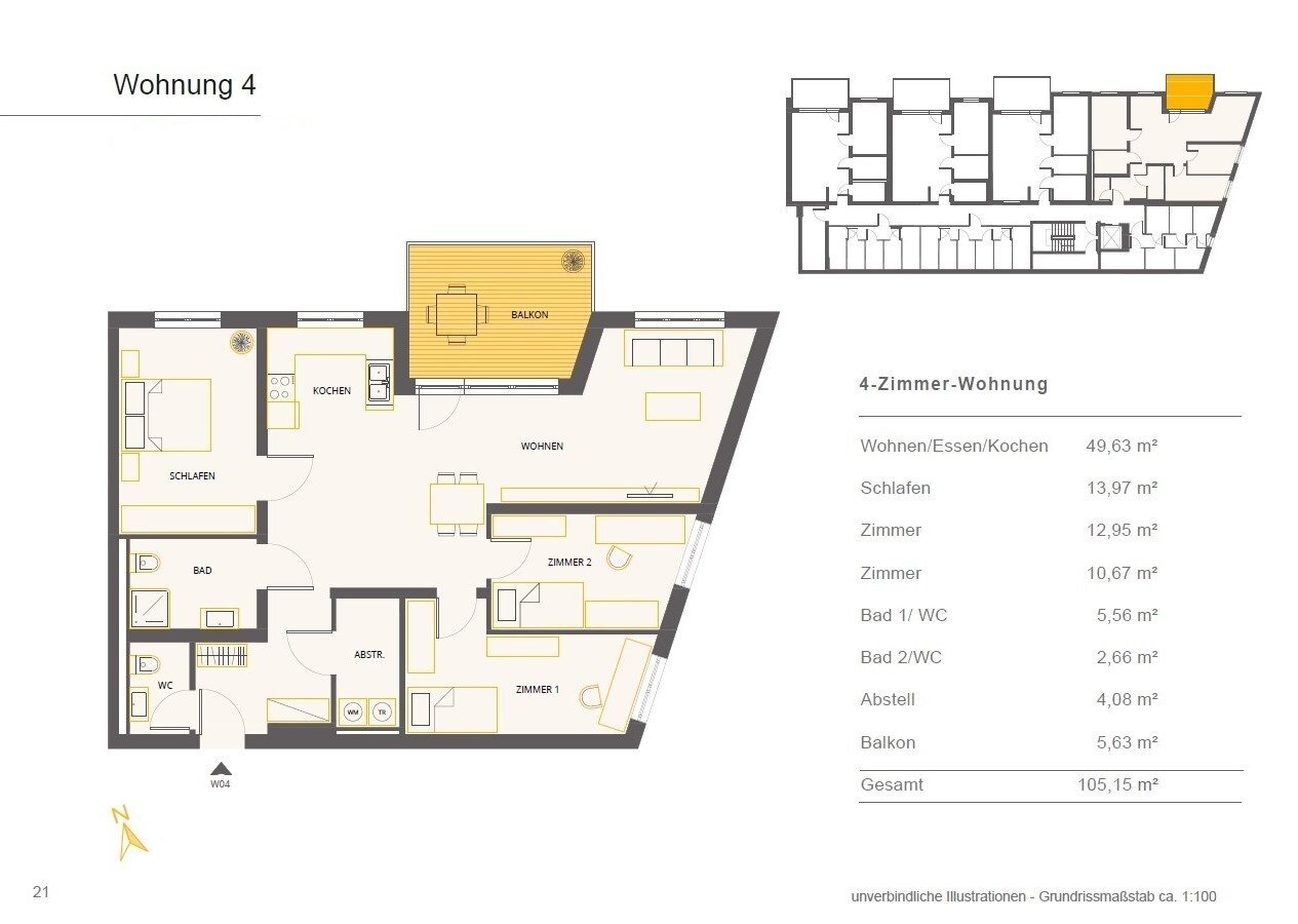 Wohnung zum Kauf 499.000 € 4 Zimmer 105,2 m²<br/>Wohnfläche Altensteig Altensteig 72213