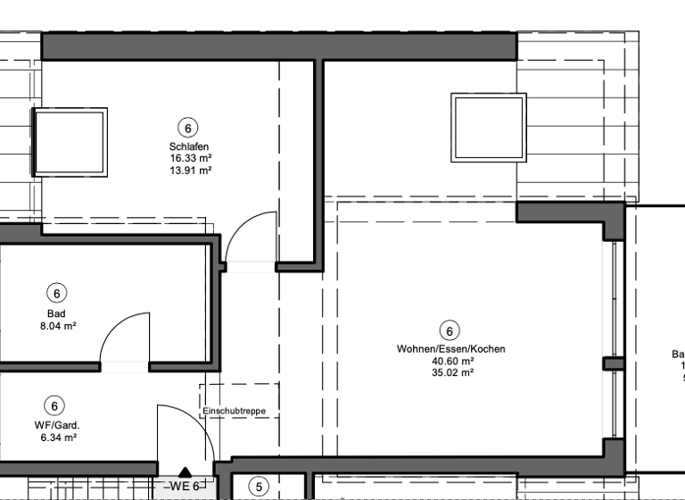 Penthouse zum Kauf - Erstbezug provisionsfrei 414.600 € 2 Zimmer 69,1 m² Geschoss 3/3 frei ab sofort Drahtzieherstraße 7 Mühlhof Nürnberg 90453