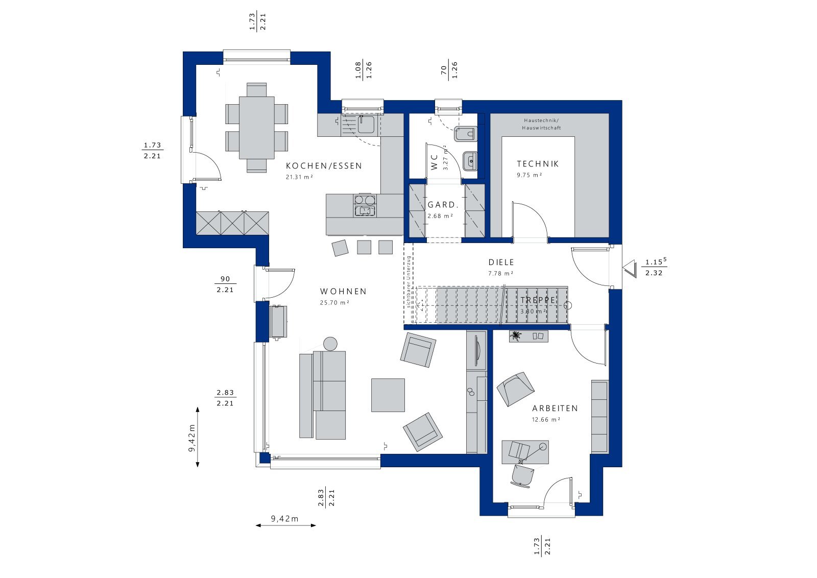 Einfamilienhaus zum Kauf 539.314 € 5 Zimmer 145,7 m²<br/>Wohnfläche 551 m²<br/>Grundstück Gütenbach 78148