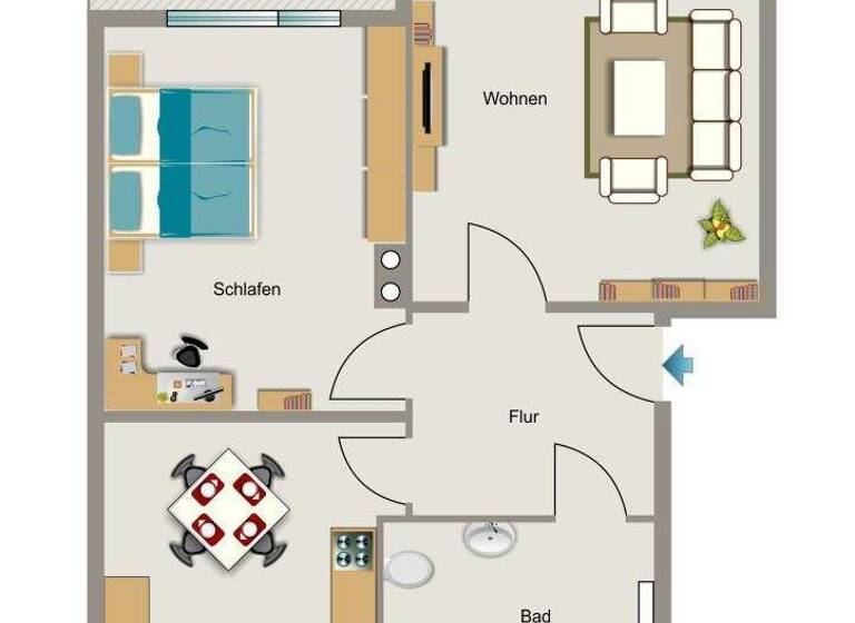 Wohnung zur Miete 542 € 2,5 Zimmer 57 m² EG frei ab 01.05.2026 Steinbreite 3 Wellinghofen Dortmund 44265
