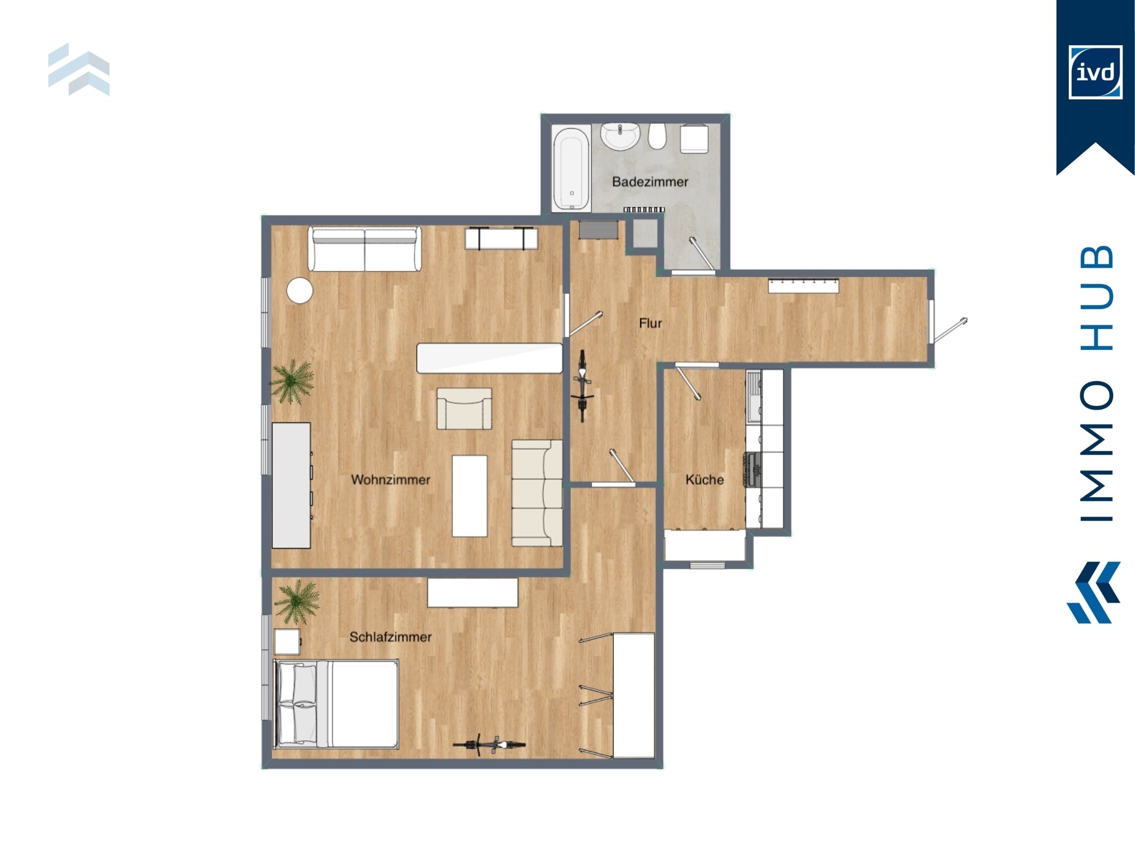 Wohnung zum Kauf 129.000 € 2 Zimmer 52 m²<br/>Wohnfläche 1.<br/>Geschoss Connewitz Leipzig 04277