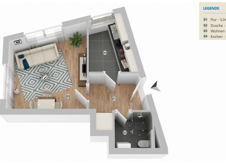 Studio zum Kauf 79.000 € 1 Zimmer 31 m² 2. Geschoss Bahnhofsvorstadt Bremen 28195