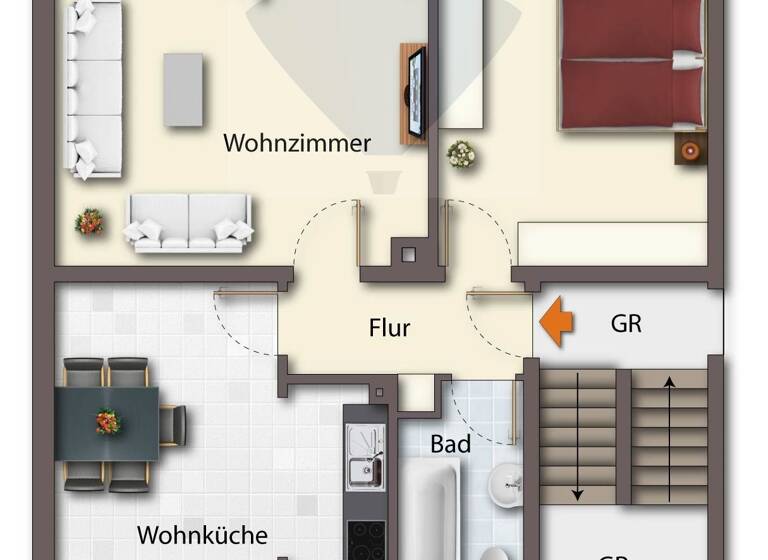 Wohnung zum Kauf 198.000 € 2 Zimmer 60,4 m²<br/>Wohnfläche ab sofort<br/>Verfügbarkeit Mozartstr. 7 Radolfzell Radolfzell 78315