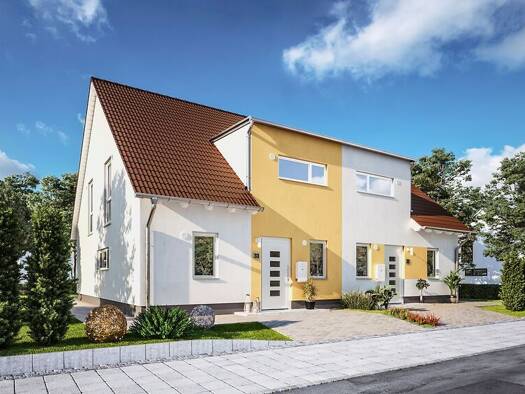 Doppelhaushälfte zum Kauf - Erstbezug 396.900 € 5 Zimmer 163 m² 384 m² Grundstück Siedlung Six Michendorf 14552