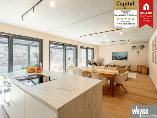 Einfamilienhaus zum Kauf 1.100.000 € 7 Zimmer 215 m² 281 m² Grundstück Heidingsfeld Würzburg 97084