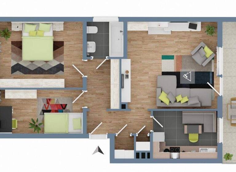 Wohnung zum Kauf 160.000 € 3 Zimmer 80 m² EG Roxheim Bobenheim-Roxheim 67240