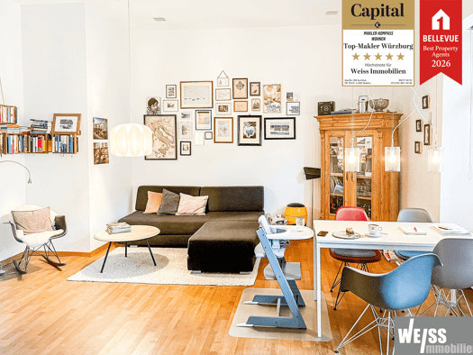 Wohnung zur Miete 975 € 2 Zimmer 67 m² EG frei ab 01.11.2026 Valentin-Becker-Straße 8 Altstadt Würzburg 97072