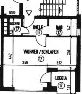 Wohnung zum Kauf 110.000 € 1 Zimmer 34,3 m²<br/>Wohnfläche 2.<br/>Geschoss Kasparstraße Efferen Hürth 50354