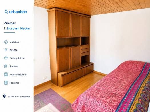 WG-Zimmer zur Miete auf Zeit 430 € 15 m² frei ab 31.08.2026 Talmühleweg Mühlen Horb am Neckar 72160