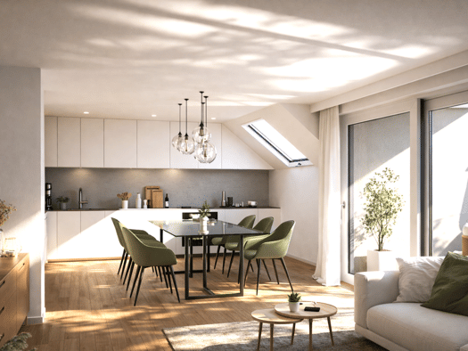 Wohnung zum Kauf - Neubau provisionsfrei 589.000 € 3 Zimmer 81,1 m² 2. Geschoss Uhlandstraße Gärtringen Gärtringen 71116