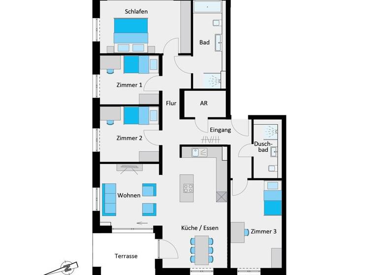 Wohnung zum Kauf 740.000 € 5 Zimmer 133 m²<br/>Wohnfläche EG<br/>Geschoss Betzenried Reutlingen 72766