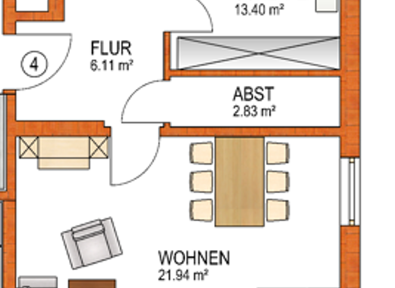 Wohnung zur Miete 950 € 2 Zimmer 61 m² 1. Geschoss frei ab 01.03.2026 Kornstr. 37 Kissing 86438
