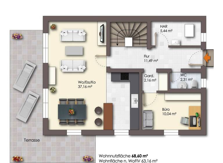 Einfamilienhaus zum Kauf provisionsfrei 692.000 € 5 Zimmer 130 m² 446 m² Grundstück frei ab sofort Oberasbach 90522