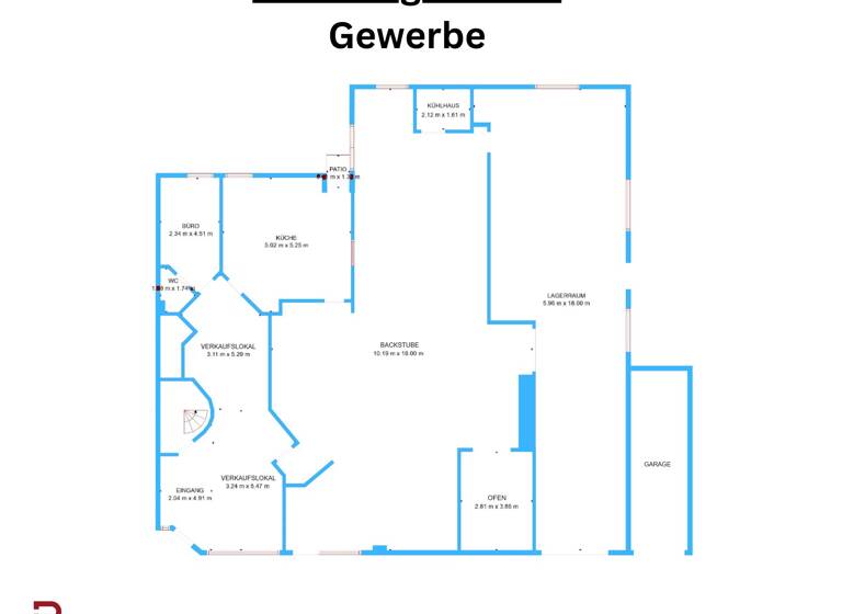 Einfamilienhaus zum Kauf provisionsfrei 525.000 € 16 Zimmer 307,2 m² 720 m² Grundstück 14+16 Zur Kaiserbaracke, Recht Recht 4780