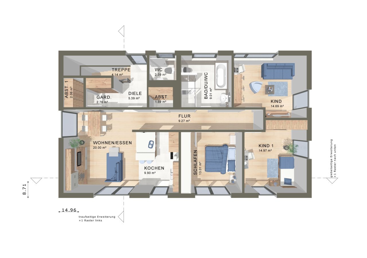 Haus zum Kauf provisionsfrei 491.678 € 6 Zimmer 112 m²<br/>Wohnfläche 970 m²<br/>Grundstück Grimmen Grimmen 18507