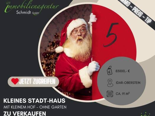 Einfamilienhaus zum Kauf 83.000 € 4 Zimmer 91 m² 135 m² Grundstück Idar-Oberstein 55743