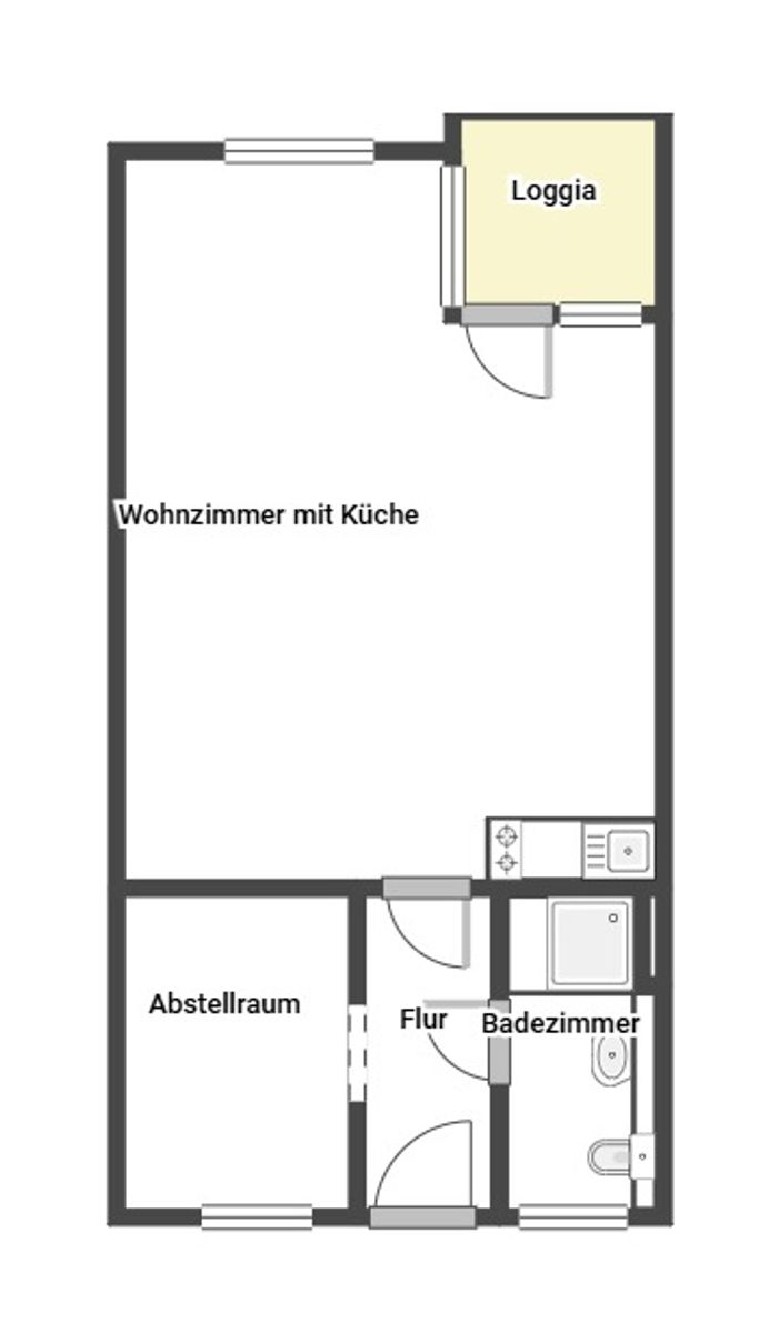 Immobilie zum Kauf als Kapitalanlage geeignet 70.000 € 1,5 Zimmer 41 m²<br/>Fläche Moritzplatz Magdeburg 39124