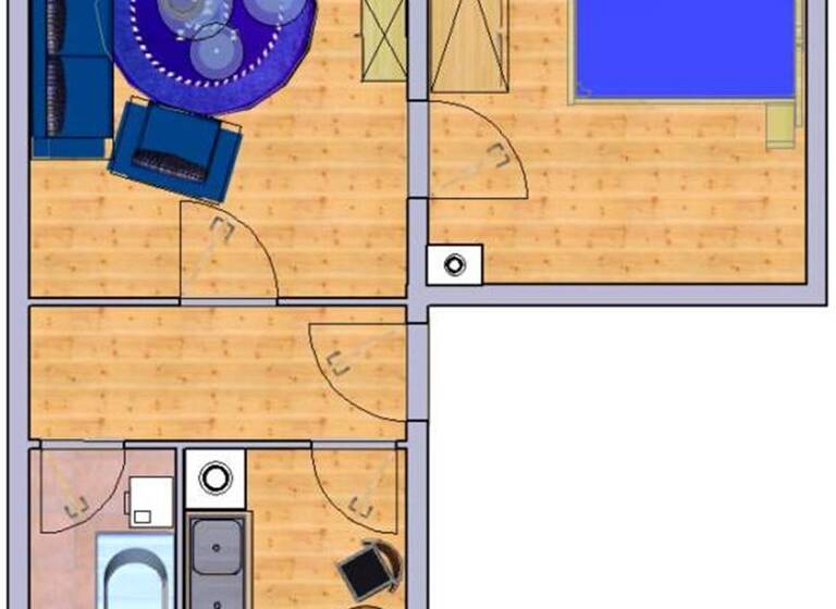 Wohnung zur Miete 253 € 2 Zimmer 46 m² 2. Geschoss frei ab sofort Frankenberg 09669