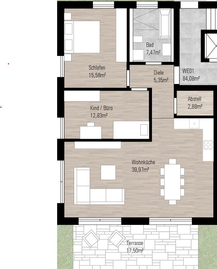 Wohnung zum Kauf provisionsfrei als Kapitalanlage geeignet 605.000 € 3 Zimmer 92 m²<br/>Wohnfläche Hofberg Wolfgang Landshut 84032