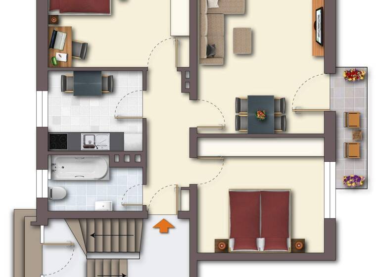 Wohnung zum Kauf 159.900 € 3 Zimmer 66,9 m² Gellershagen Bielefeld 33613