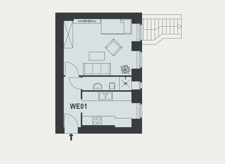 Wohnung zum Kauf 119.000 € 1 Zimmer 31,7 m²<br/>Wohnfläche EG<br/>Geschoss Fuldastraße 33 Neukölln Berlin 12045