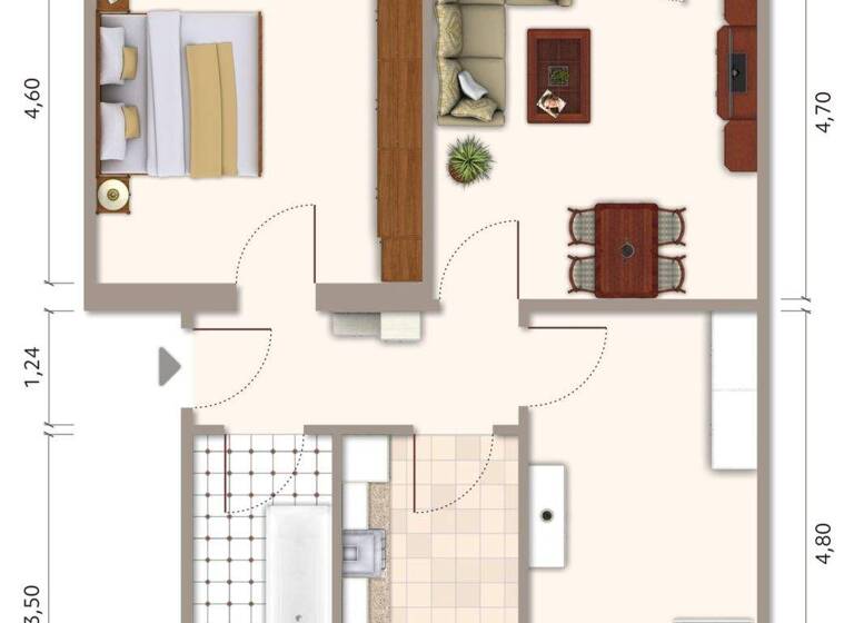 Wohnung zur Miete 318 € 3 Zimmer 60 m² 2. Geschoss frei ab sofort Am Sperlingszaun 11 Ronneburg 07580