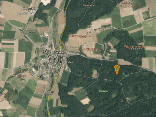 Land-/Forstwirtschaft zum Kauf 35.070 € 10.020 m² Grundstück Polsingen 91805