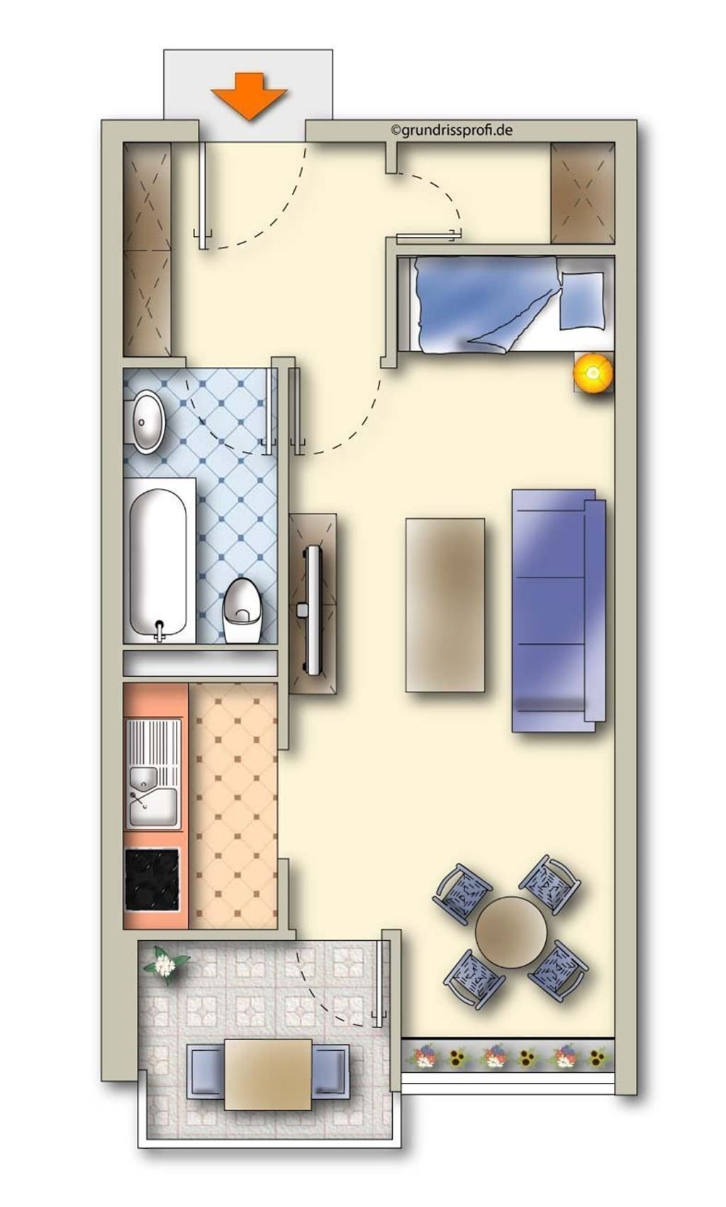 Wohnung zum Kauf 59.900 € 1 Zimmer 35 m²<br/>Wohnfläche Altenceller Schneede 1 Blumlage Celle 29227