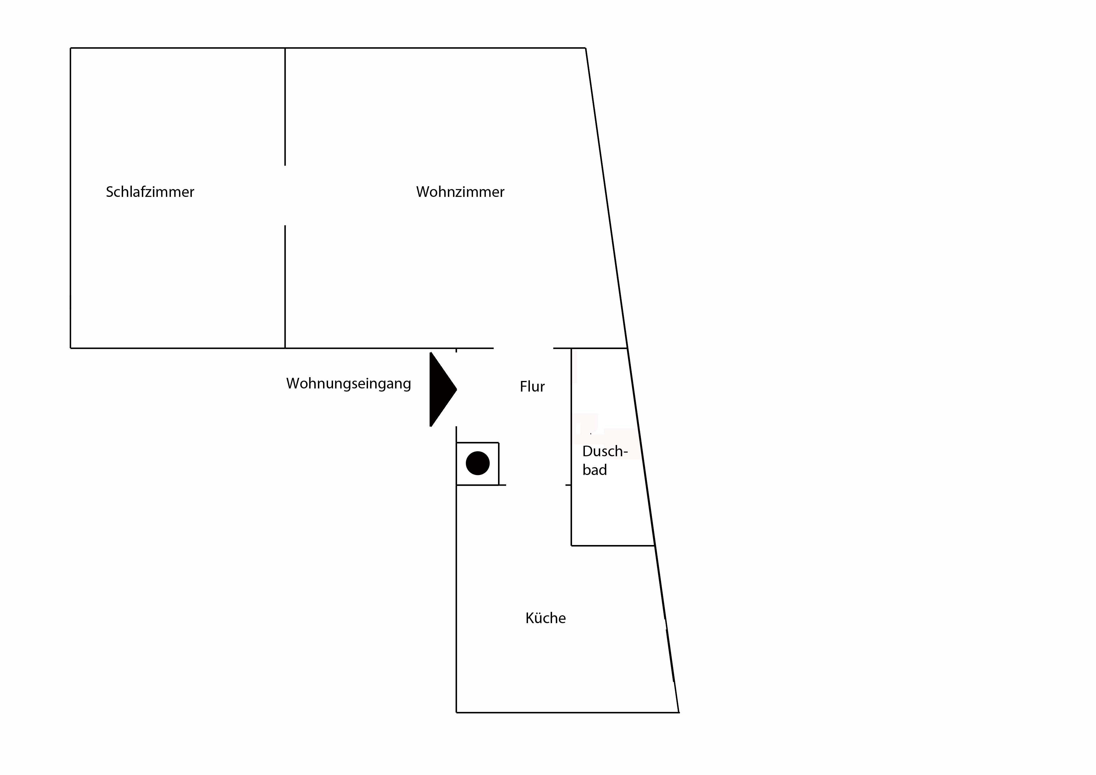 Wohnung zur Miete 520 € 2 Zimmer 44 m²<br/>Wohnfläche ab sofort<br/>Verfügbarkeit Durlach - Aue Karlsruhe 76227