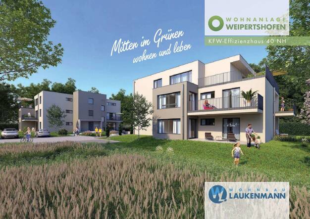 Wohnung zum Kauf - Neubau provisionsfrei 338.700 € 3 Zimmer 79,5 m² 1. Geschoss Schlotfeld Weipertshofen Stimpfach 74597