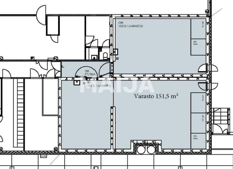 Lagerhalle zur Miete 151 m² Lagerfläche Vantaa 01300