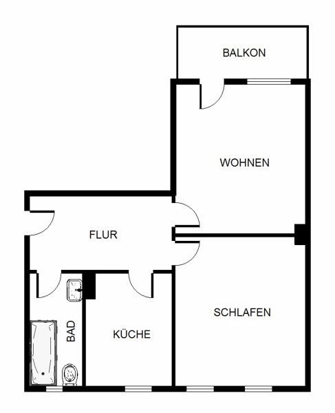 Wohnung zur Miete 470 € 2 Zimmer 51,7 m²<br/>Wohnfläche 1.<br/>Geschoss 15.03.2025<br/>Verfügbarkeit Imbuschweg 52 Katernberg Essen 45327