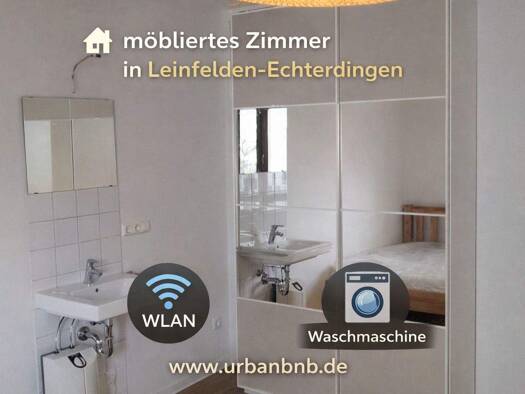 WG-Zimmer zur Miete Wohnen auf Zeit 630 € 16 m² frei ab 28.02.2026 Echterdinger Strasse 0 Leinfelden Leinfelden-Echterdingen 70771