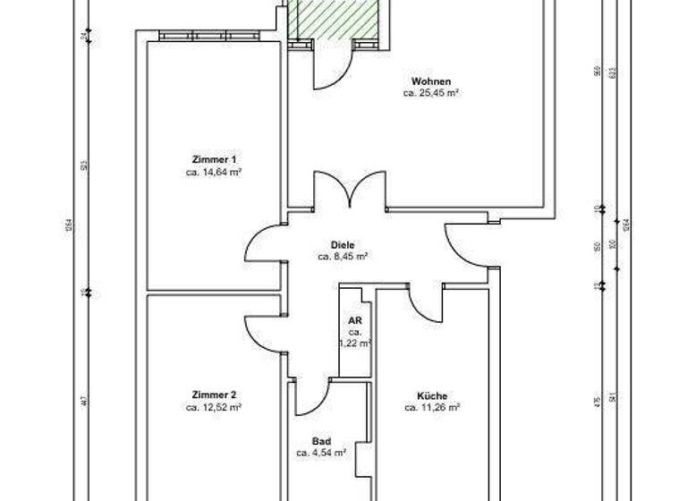 Wohnung zum Kauf 219.000 € 3 Zimmer 80 m² 2. Geschoss Spandau Berlin 13583