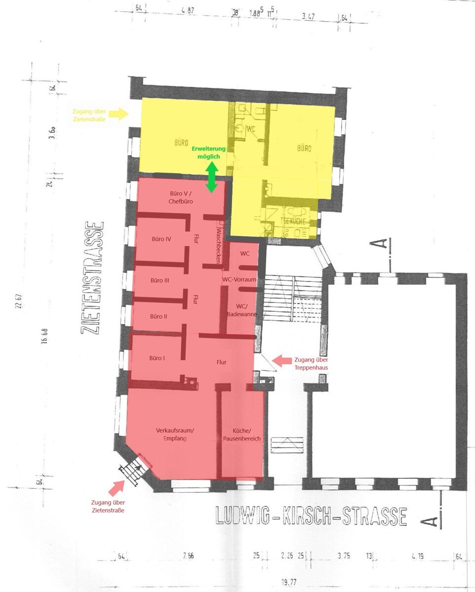 Bürofläche zur Miete 5 € 2 Zimmer Ludwig-Kirsch-Straße 32 Sonnenberg 211 Chemnitz / Sonnenberg 09130