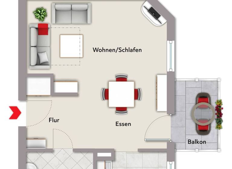 Studio zum Kauf 89.000 € 1 Zimmer 42 m² Schlangenbad 65388
