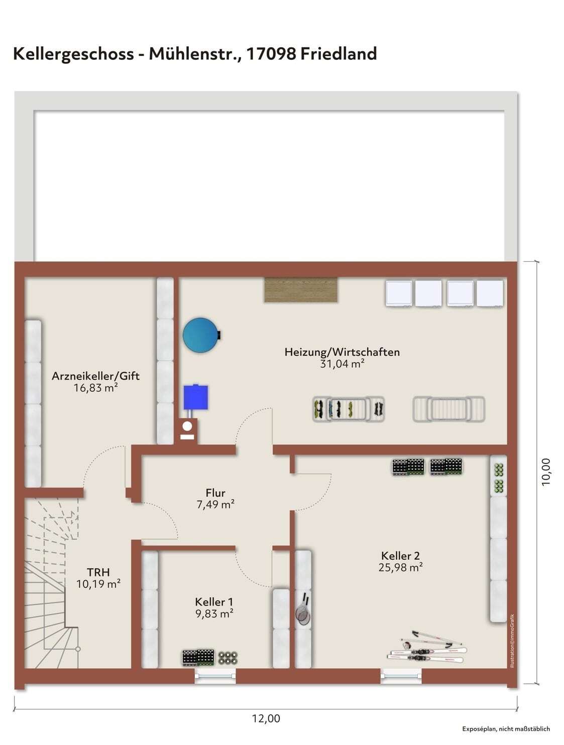 Mehrfamilienhaus zum Kauf provisionsfrei 290.000 € 6 Zimmer 150 m²<br/>Wohnfläche 303 m²<br/>Grundstück Friedland Friedland 17098