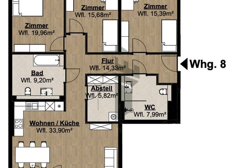 Wohnung zur Miete - Erstbezug 1.540 € 4 Zimmer 125 m² 2. Geschoss frei ab sofort Lingen 49808