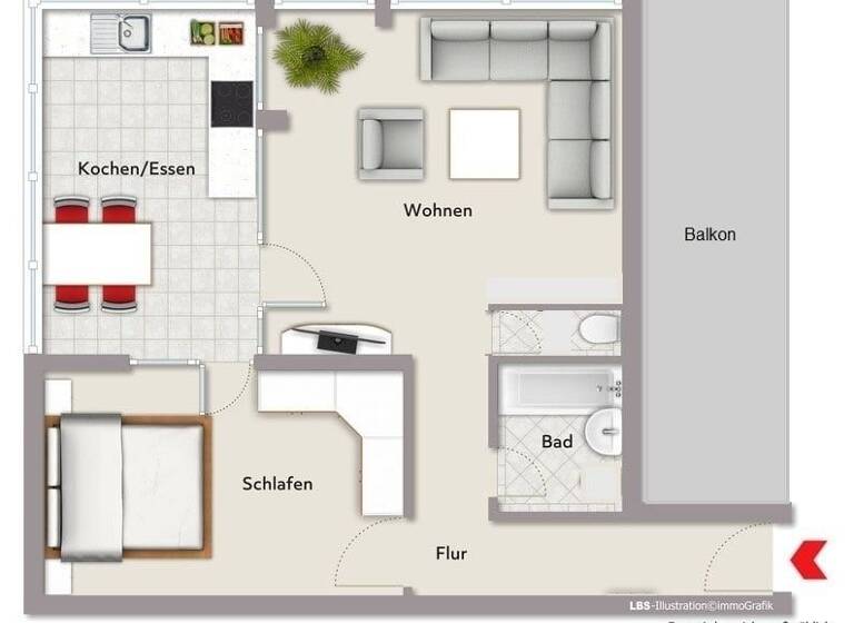 Wohnung zum Kauf 262.000 € 2 Zimmer 84 m² Meersburg 88709