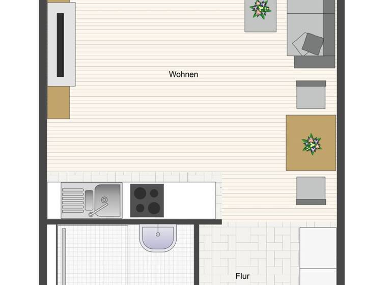 Wohnung zum Kauf 95.000 € 1 Zimmer 29,2 m²<br/>Wohnfläche 3.<br/>Geschoss Lengfeld Würzburg / Lengfeld 97076