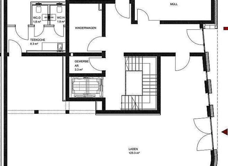 Laden zur Miete - Erstbezug 14 € 145 m² Verkaufsfläche teilbar ab 122 m² Altstadt Erfurt 99084
