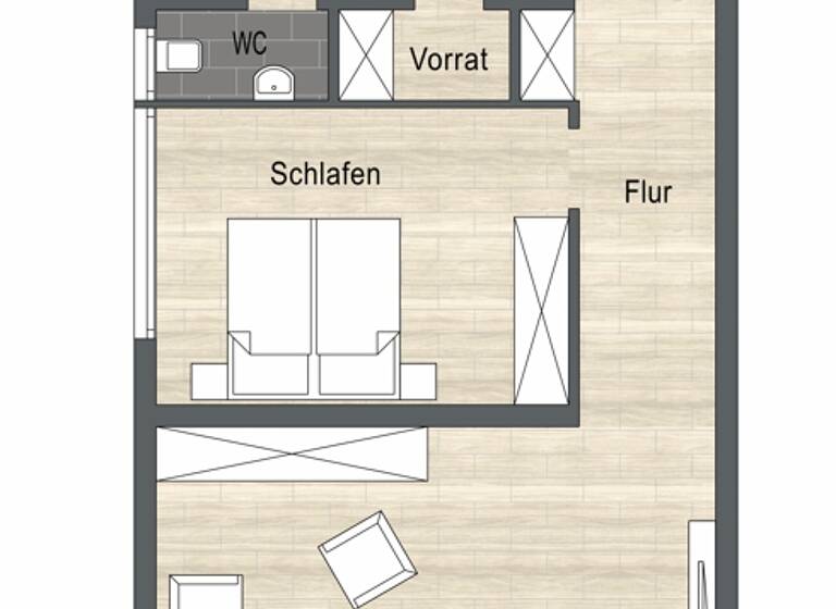 Wohnung zum Kauf 284.000 € 2 Zimmer 81,2 m²<br/>Wohnfläche Windenreute Emmendingen / Windenreute 79312