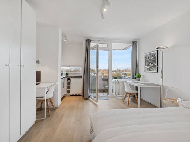 Studio zur Miete Wohnen auf Zeit 1.190 € 1 Zimmer 25 m² frei ab 01.06.2026 Niendorf Hamburg 22455