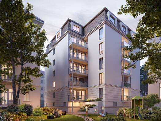 Wohnung zum Kauf - Erstbezug provisionsfrei 559.400 € 3 Zimmer 96,7 m² Dachgeschoss, 6. Geschoss Südvorstadt Leipzig 04275